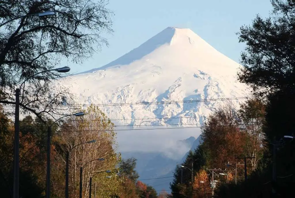 Vulkan Villarica in der Seenregion in Chile