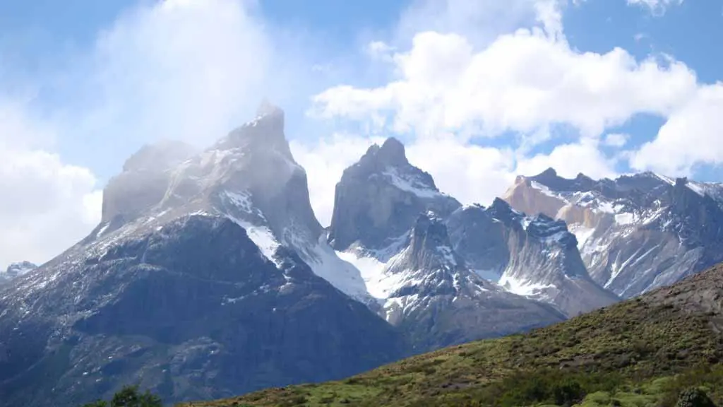 Torres del Paine Nationalpark mit bekannten Bergspitzen