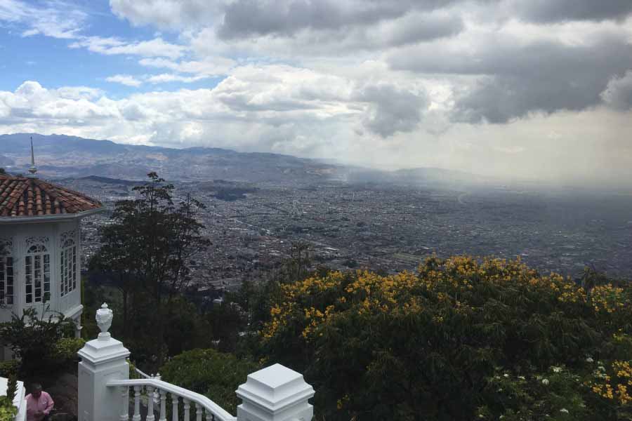 Landschaft in Bogota, Kolumbien