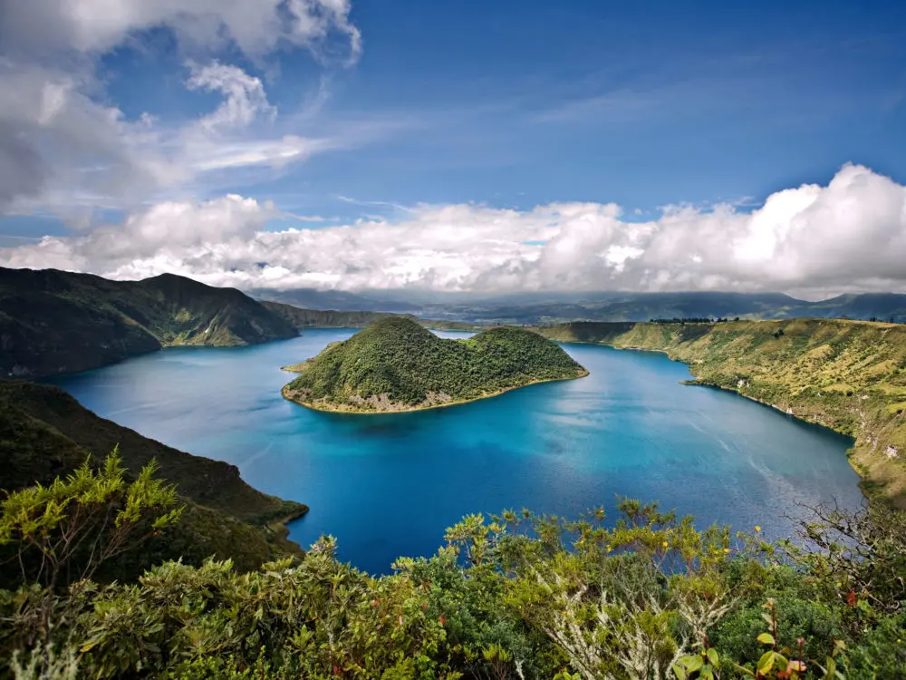 Lagunen in Ecuador