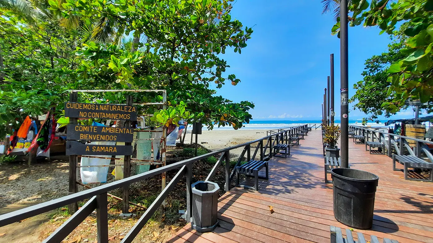 Die Strandpromenade von Samara.