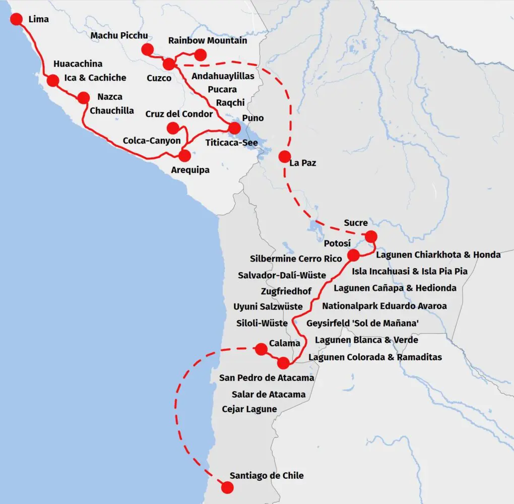 Peru - Bolivien - Chile Reise auf den Pfaden der Inka