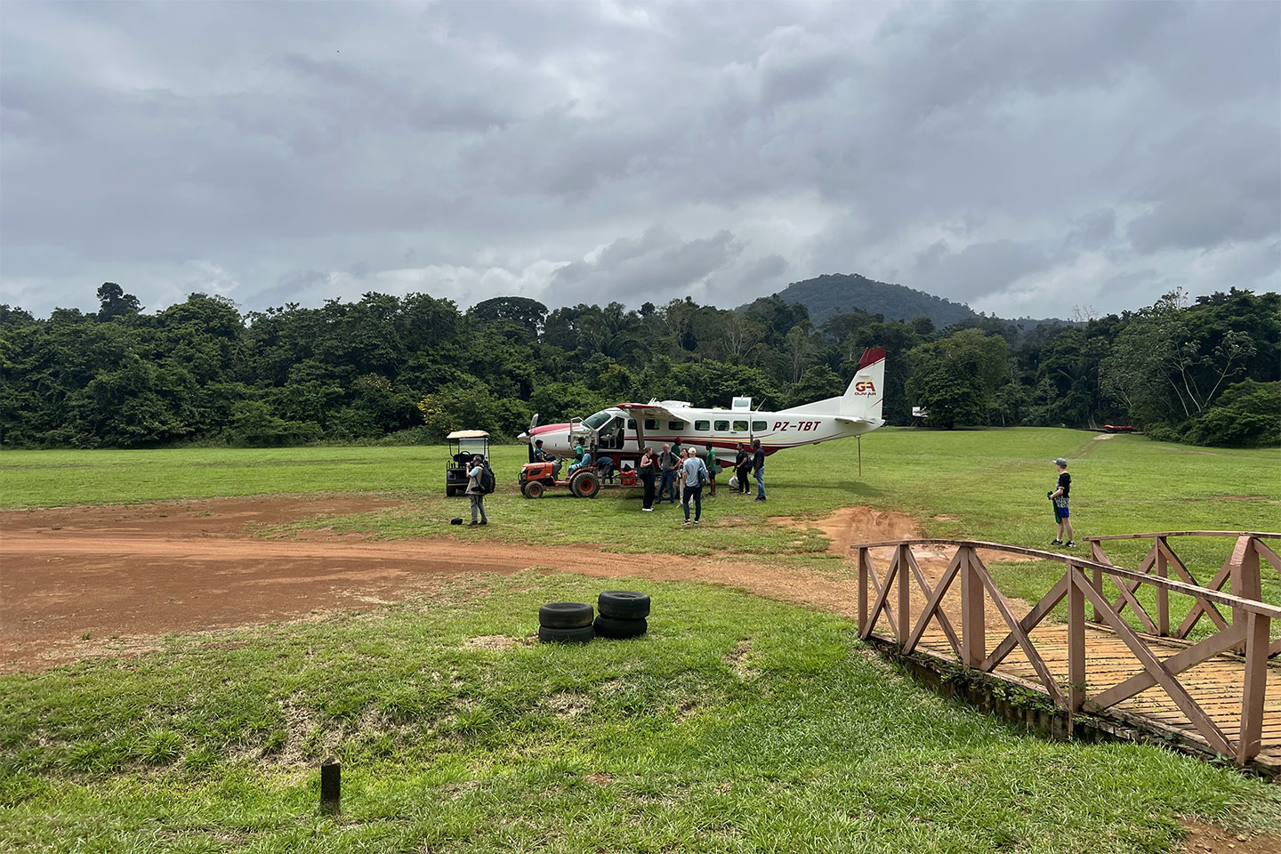 Mit dem Buschflieger ging es zur Kabalebo Lodge